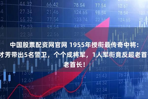 中国股票配资网官网 1955年授衔最传奇中将：詹才芳带出5名警卫，个个成将军，1人军衔竟反超老首长！